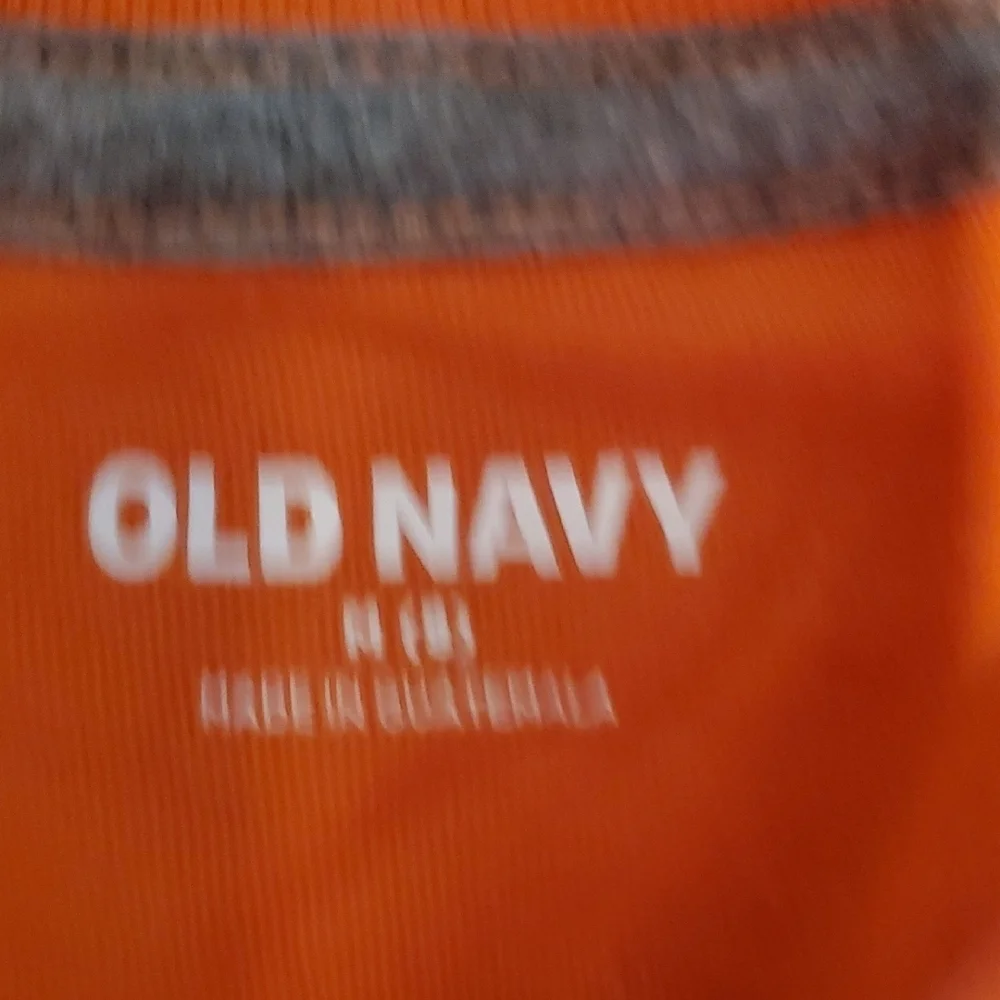Old Navy Bright Orange Kids Tee with Game Controller
